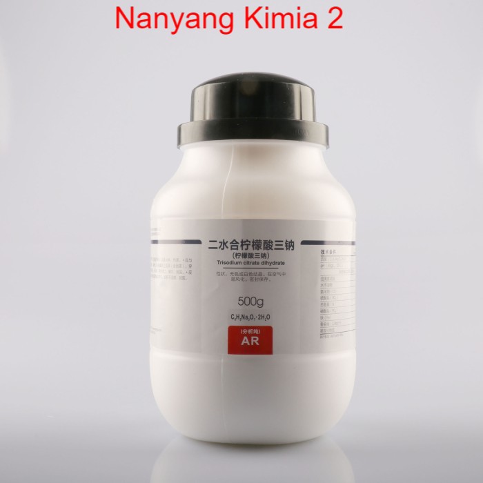 Trisodium Citrate Dihydrate, Analytical Reagent (AR) 500g