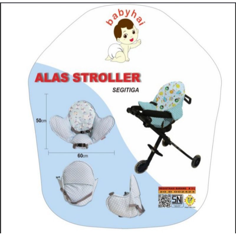 Alas stroller Segitiga / Trike pad sandaran Segitiga