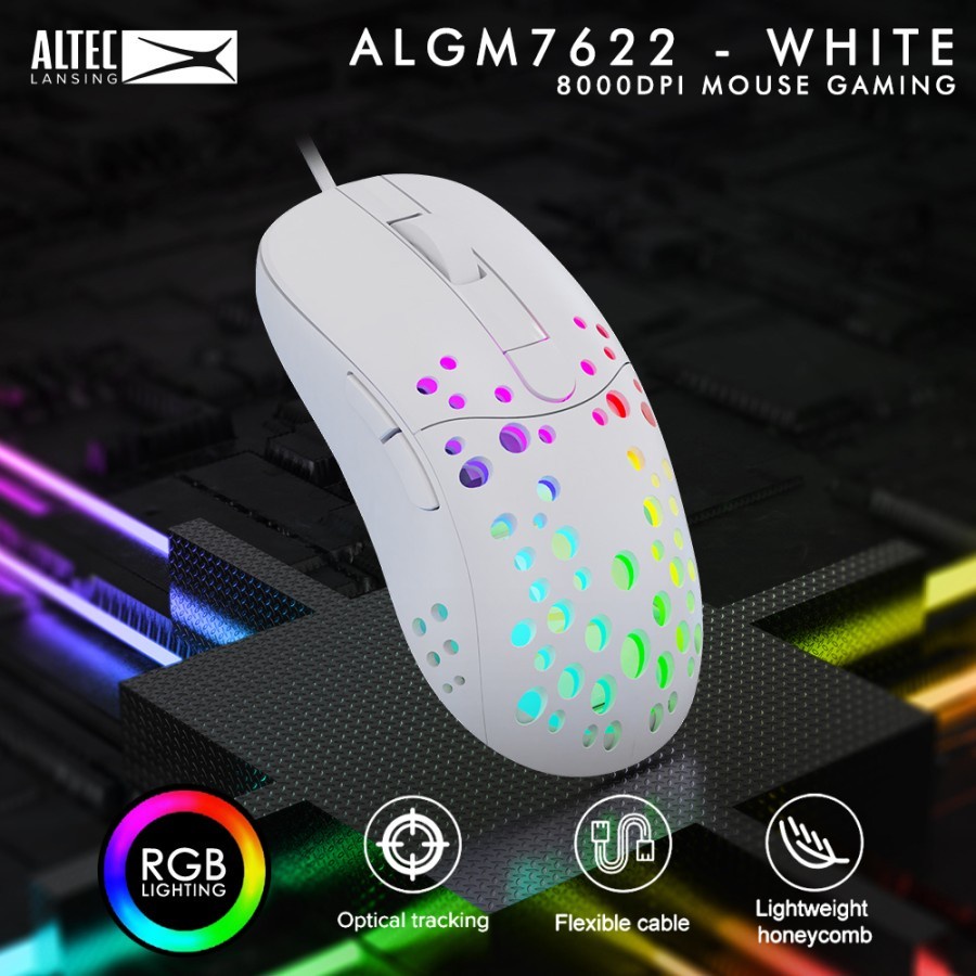 Mouse Gaming Altec Lansing ALGM-7622 RGB Backlight Mouse 8000 DPI