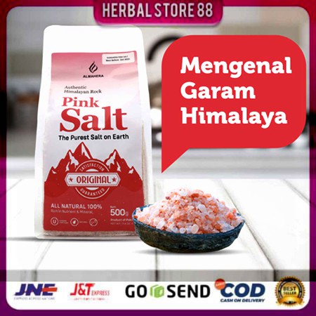 

Pink Salt Garam Himalaya Rock Salt 500 gram Asli