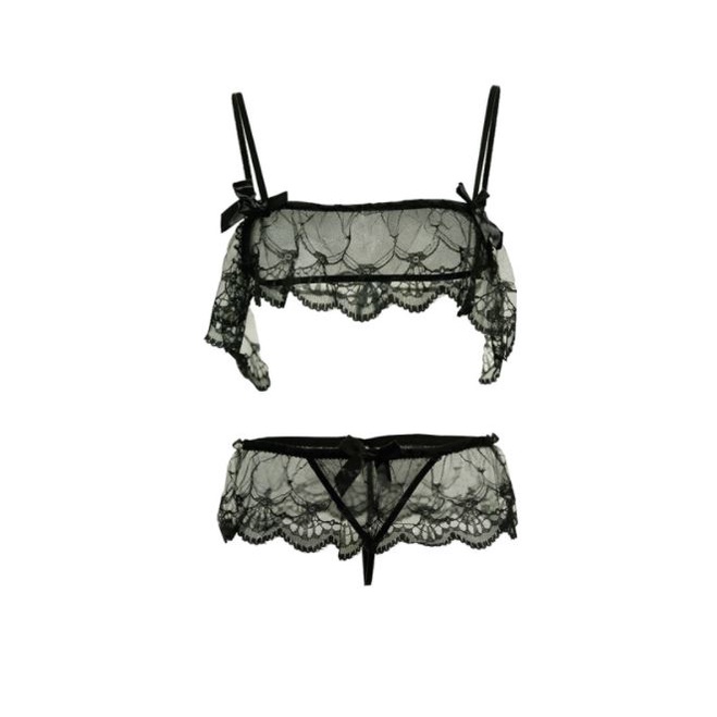 BV.ID BR428 LINGERIE WANITA SET SEXY BRA+CD SET LACE TRANSPARAN G STRING PAKAIANDALAM