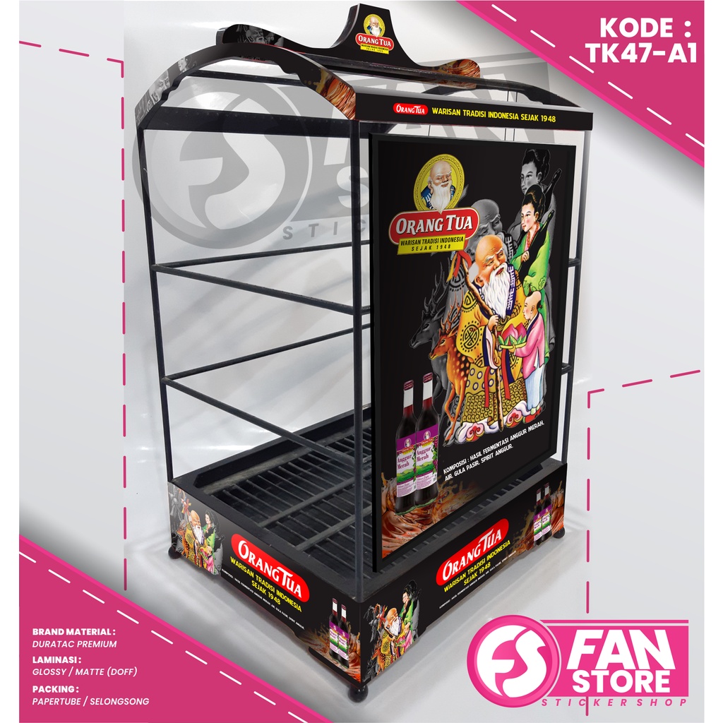 STICKER SANGKAR KOTAK SANGKAR KENARI - DECAL STIKER KANDANG BURUNG KACER