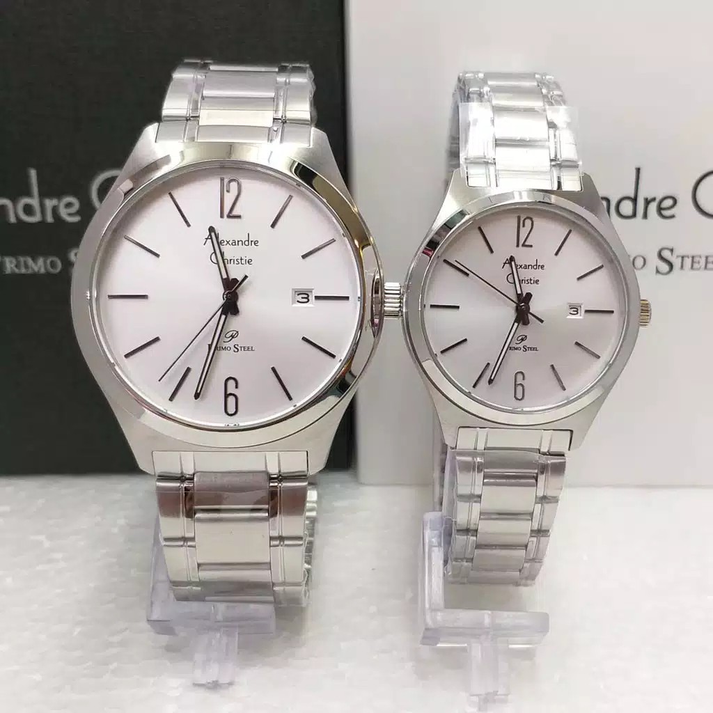 AC alexandre Christie 1009 Md Couple original  stainless steels silver