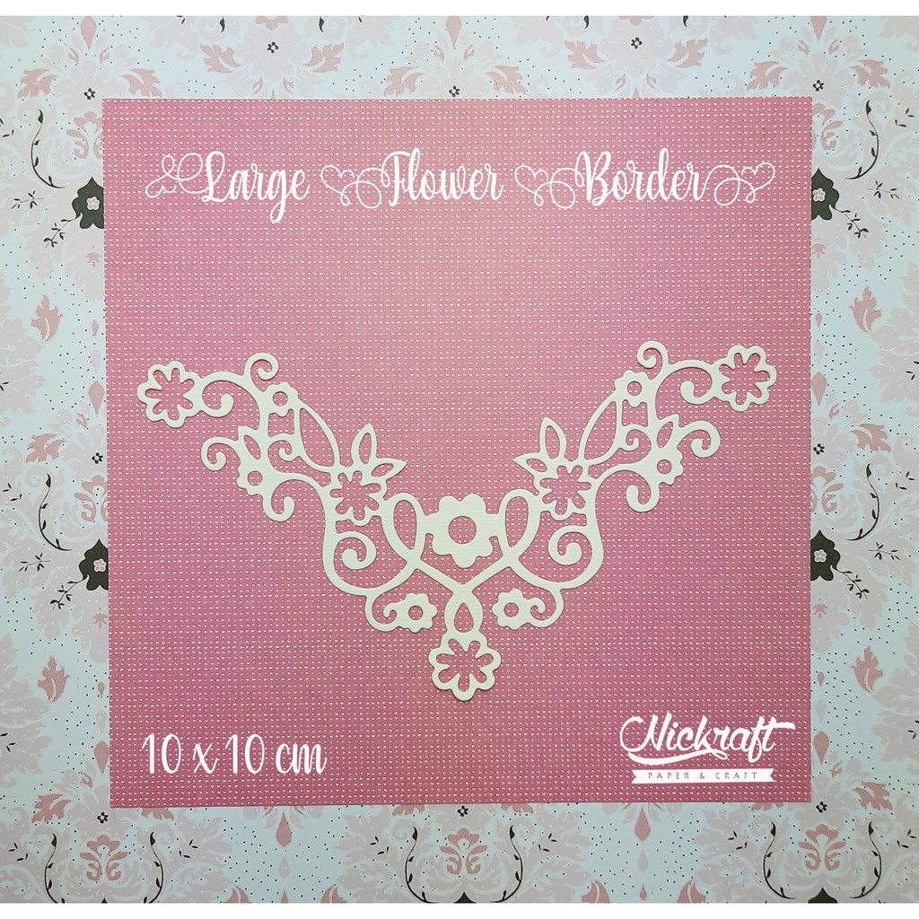 

LARGE FLOWER CORNER - Bahan Scrapbook Mahar Sudut Kertas