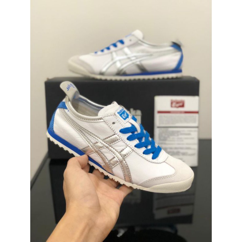 sepatu onitsuka tiger mexico 66 original blue silver