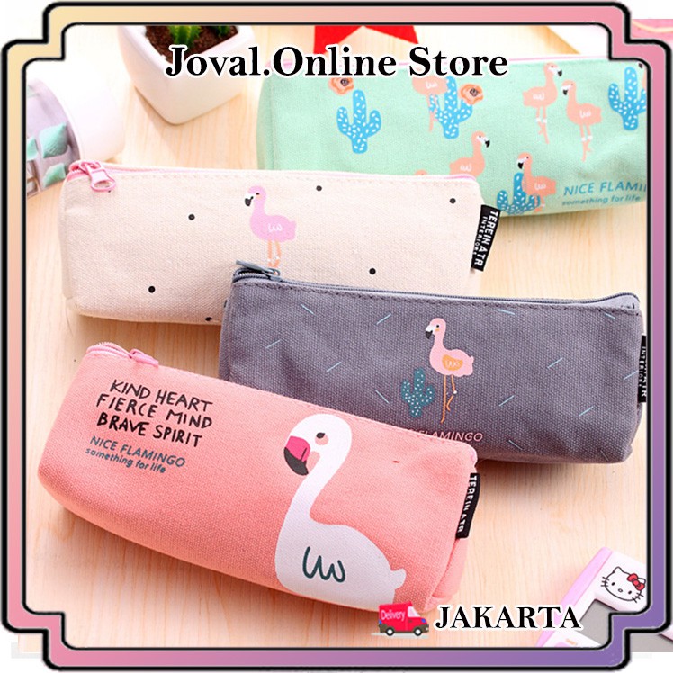 

TEMPAT PENSIL MOTIF FLAMINGO