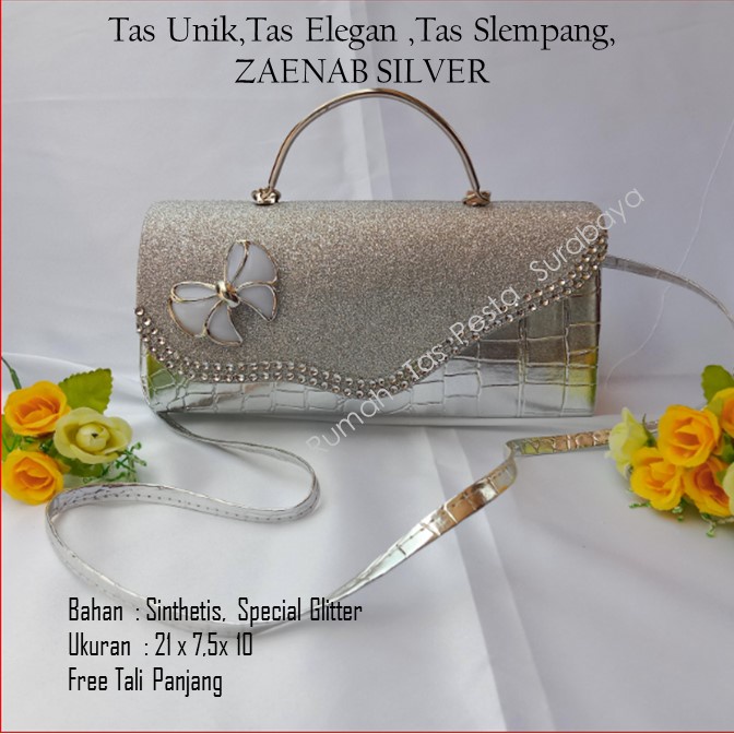 Tas Unik,Tas Elegan ,Tas Slempang,ZAENAB SILVER