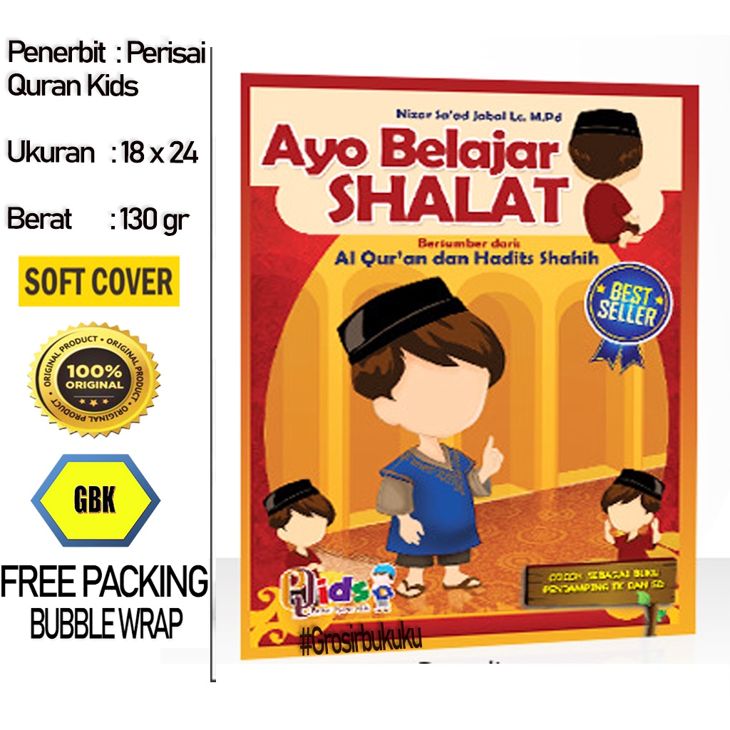 Buku Anak Islami Ayo Belajar Shalat - Perisai Quran Kids