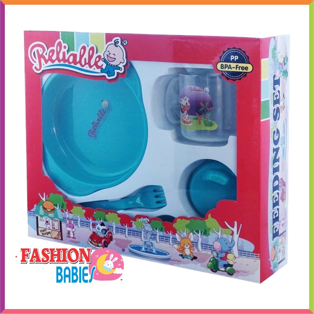 FEEDING SET RELIABLE 5003 / TEMPAT MAKAN SET BAYI / KADO