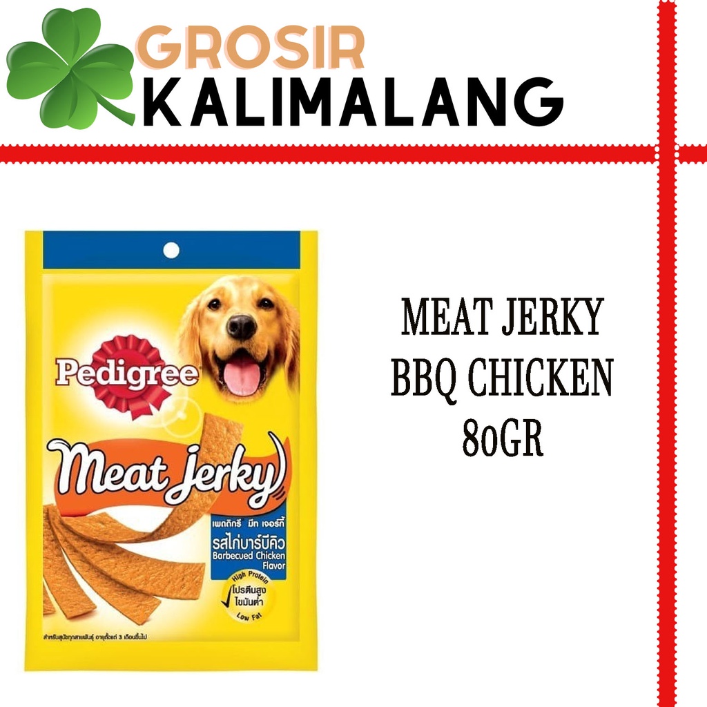 Pedigree Meat Jerky Strap BBQ Chicken 80gr