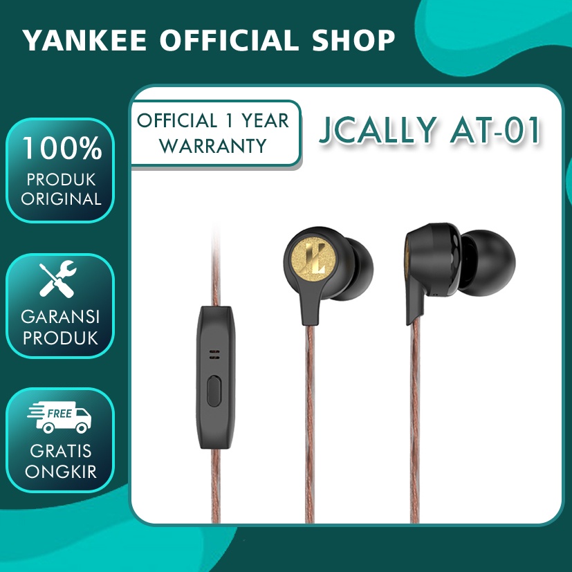 JCALLY AT1 Wired Earbuds In Ear Earphone alt QKZ AK6 X MAX KZ EDX Pro TRN MT1 KZ EDC KZ EDS