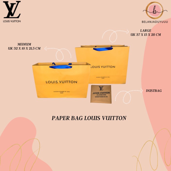 

[RESTOCK] Paperbag LV / Paperbag Louis Vuitton / Paperbag Kado - M TERMURAH