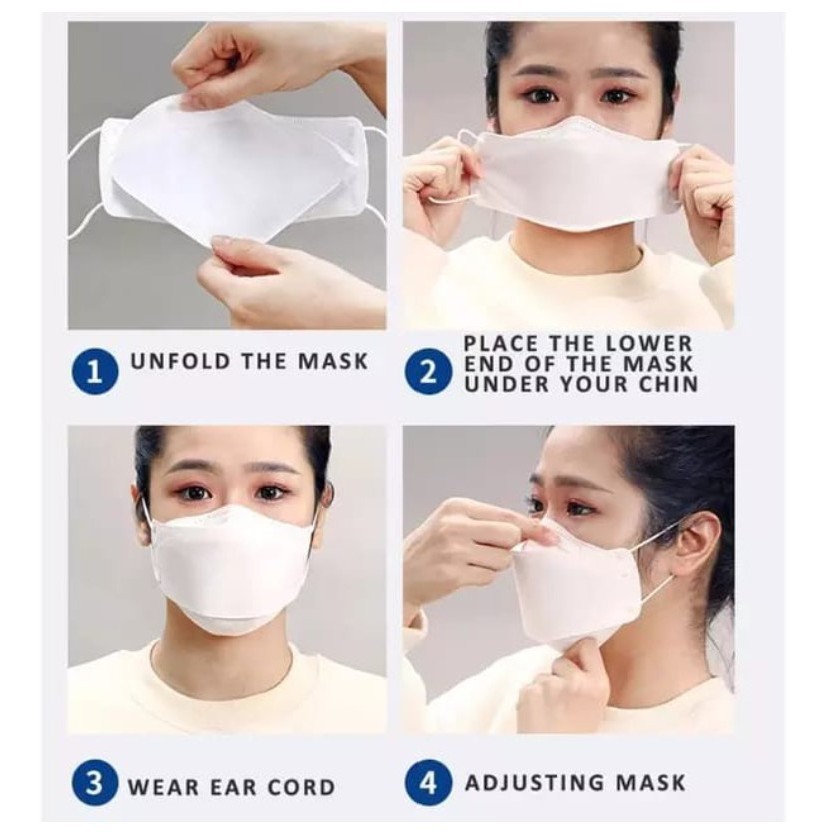 MASKER KF94 KOREA 4PLY EVO PLUSMED CONVEX 4D DUCKBILL MASK IMPOR KF 94 PLUMED CONVEX SATUAN ECER