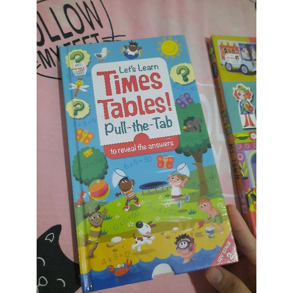 Buku Import Book TIMES TABLES lets learn Time tables Pull the tab New
