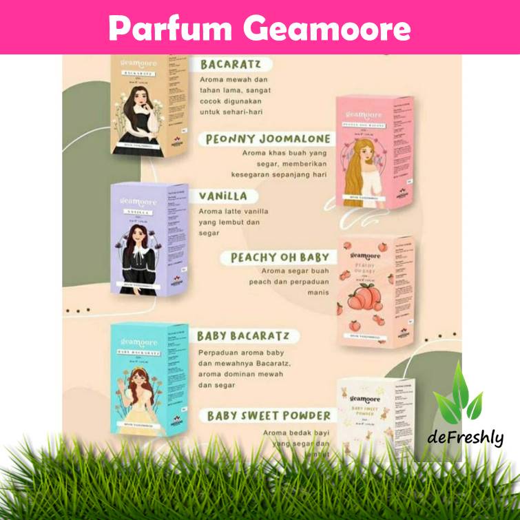 Parfum Geamoore - GEAMORE ROLL ON INSPIRED PARFUME | VSCENT GEAMOORE | BODY MIST GEAMOR | ADDICTED SERIES | HAIR PARFUME | FULLPACK | SPRAY [BPOM]