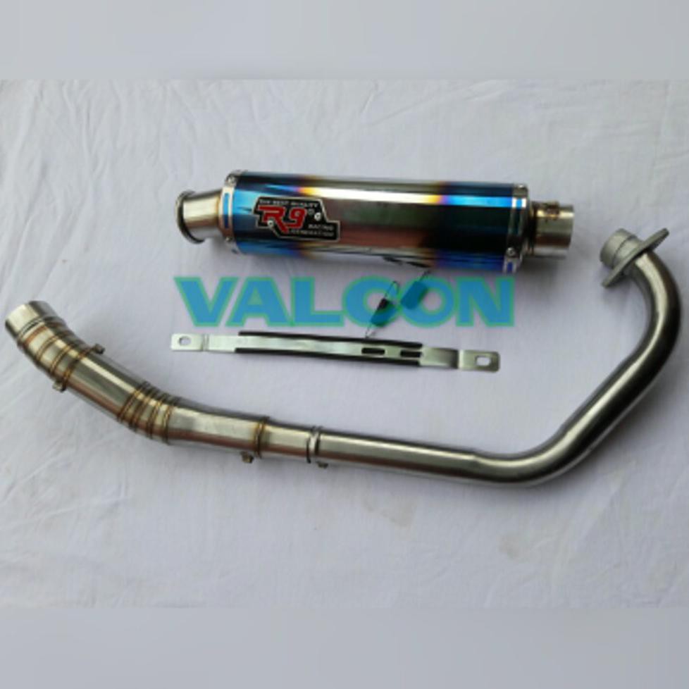 Hemat Knalpot R9 Mugelo Fulsustem Yamaha Vixion//Byshon//Scorpio Diskon