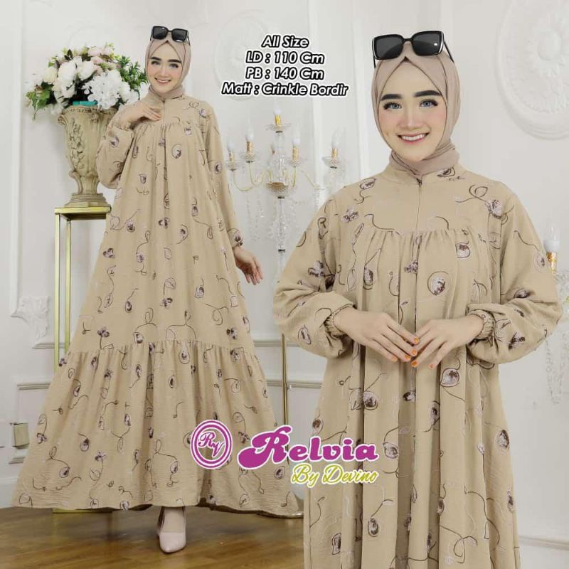 GAMIS CREANGKEL AIRFLOW BORDIR MEWAH