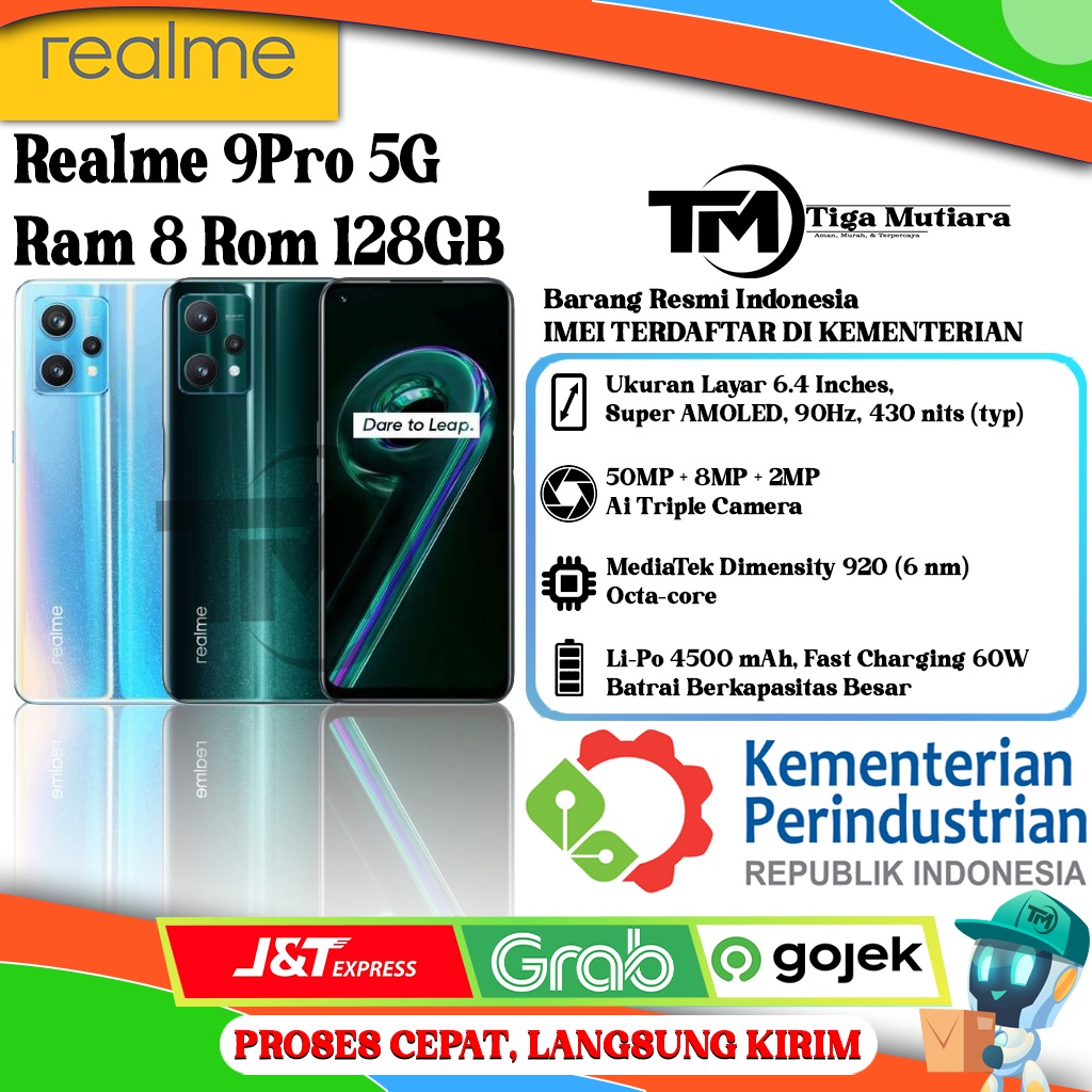 Realme 9 Pro 5G Ram 8 Rom 128GB