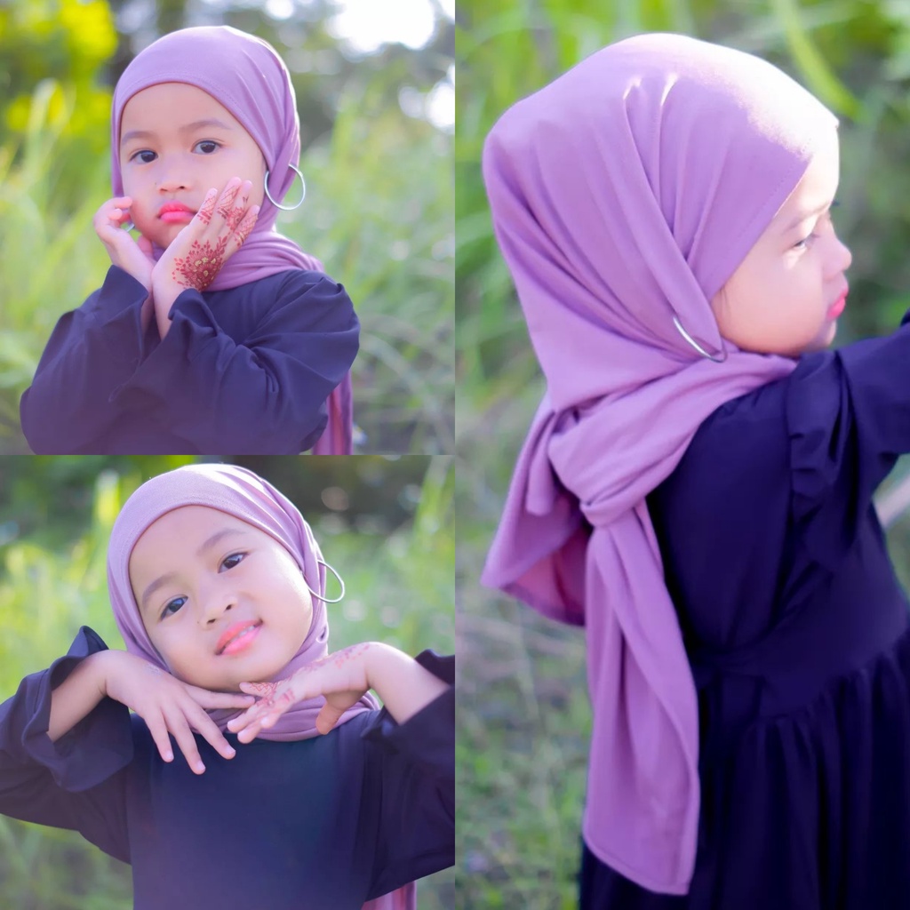 Jilbab / Hijab Pashmina Anak Instan - Kerudung Bayi Viral Tiktok