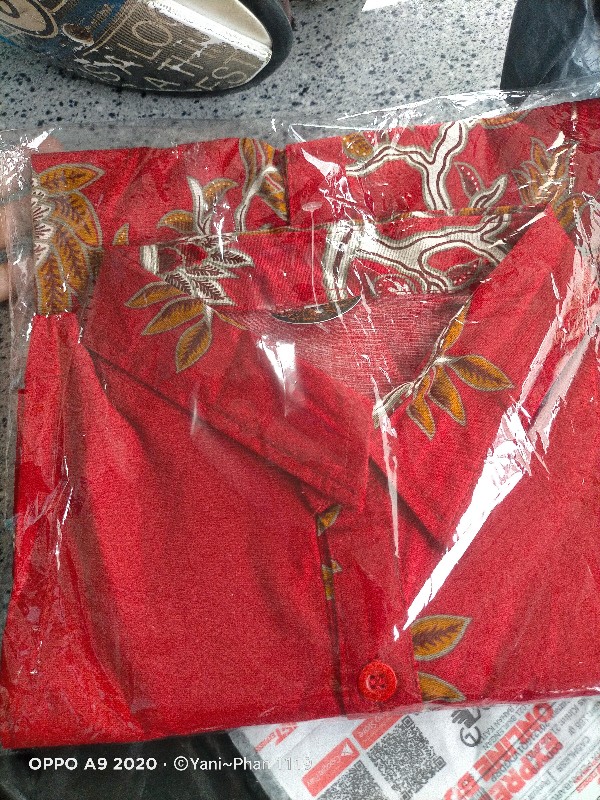 Kemeja Batik Pria Dewasa Lengan Pendek Bahan Katun Stretch, 021 Py#