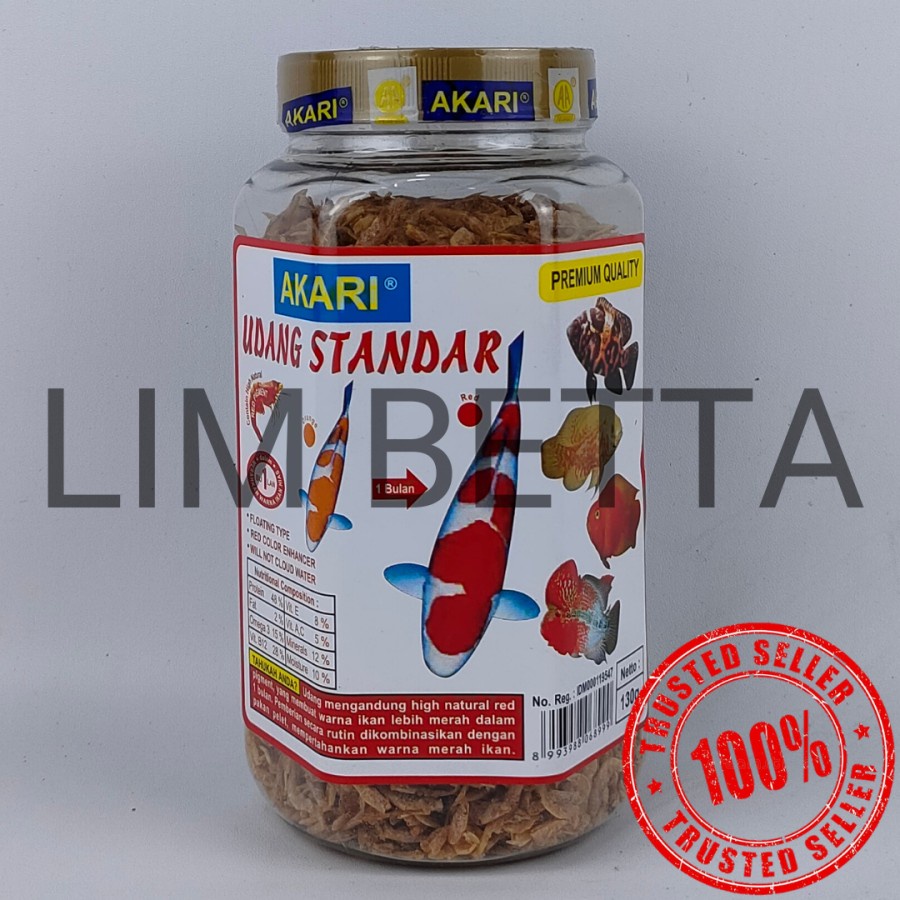 AKARI UDANG STANDAR 130 GRAM / UDANG KERING