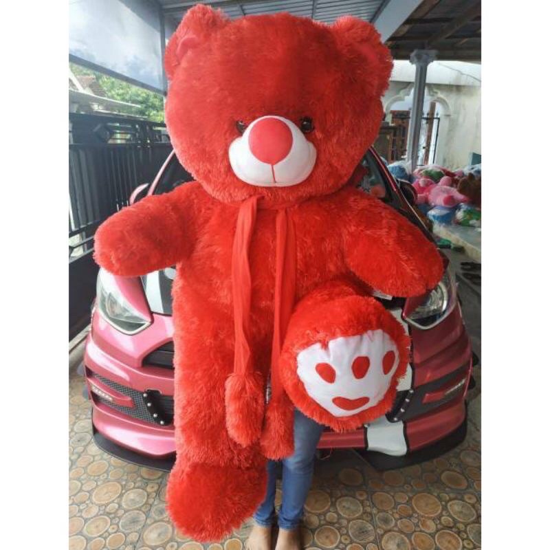 Boneka Teddy Bear FLUFFY PLUFY PREMIUM 1Meter SNI