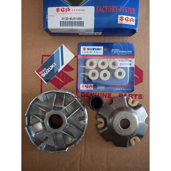 pulley depan suzuki address rumah roller suzuki address satu paket