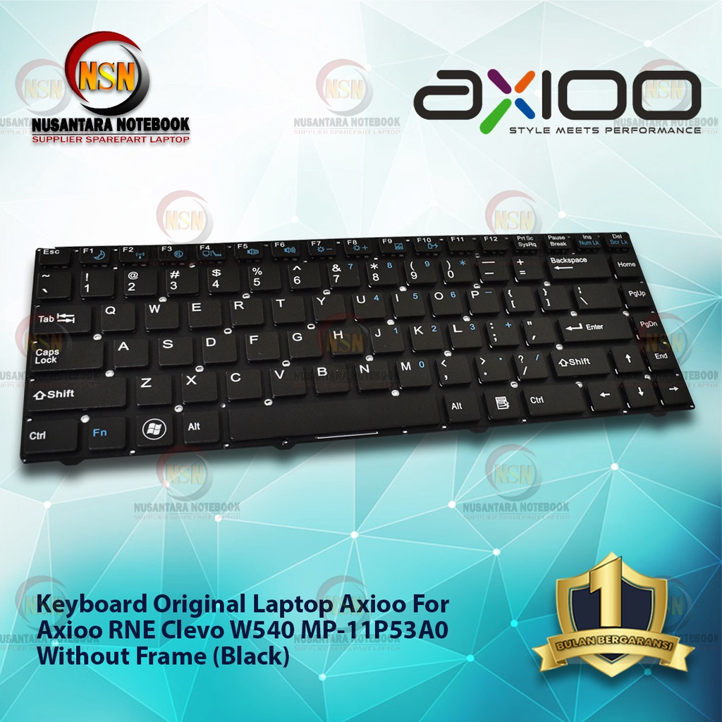 Keyboard Laptop Axioo RNE Clevo W540 MP-11P53A0 Without Frame