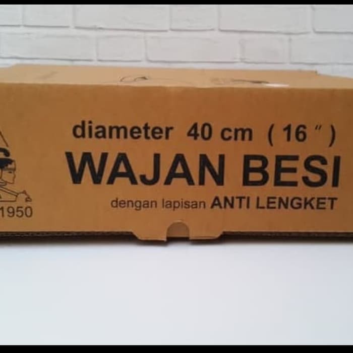 BIMA WAJAN KUALI BESI 40 CM NS051 LAPISAN PENGGORENGAN ANTI LENGKET