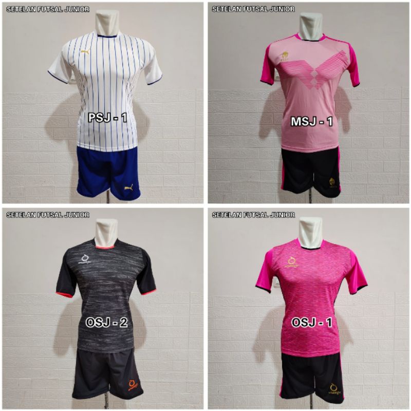 Baju stelan anak SD SMP baju olahraga Terbaru team bola futsal volly seragam futsal junior