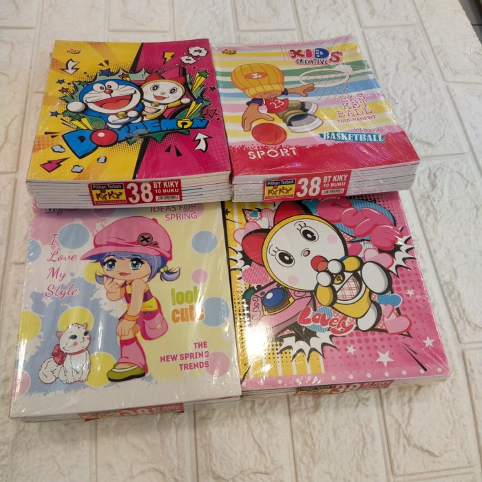 

Produk Buku Tulis Kiky 38 Lembar. 1 Pak Isi 10 Buku Diskon