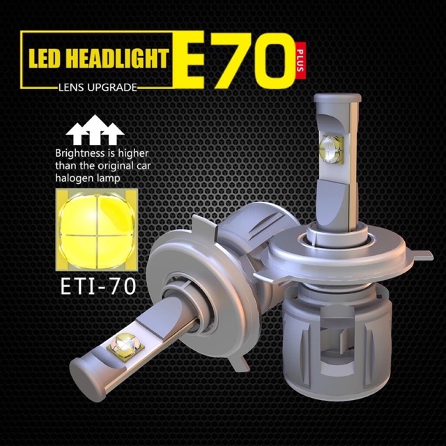 Headlamp Foglamp Foglight Led Mobil H7 H8 H9 H11 E70 Plus Upgrade Lens Bright Original Bergaransi