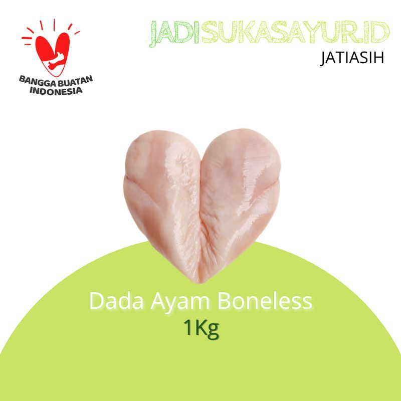 

Dada Ayam Tanpa Tulang / Boneless Breast Chicken 1Kg - Daging Dada Ayam Tanpa Kulit