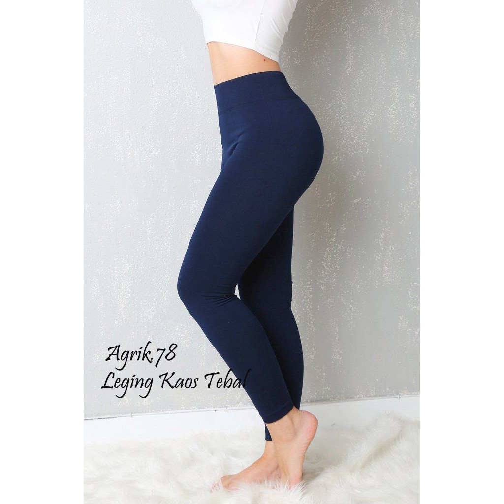 LEGGING PANJANG WANITA BAHAN KAOS RAYON TEBAL SIZE. ( M .L .XL )-2