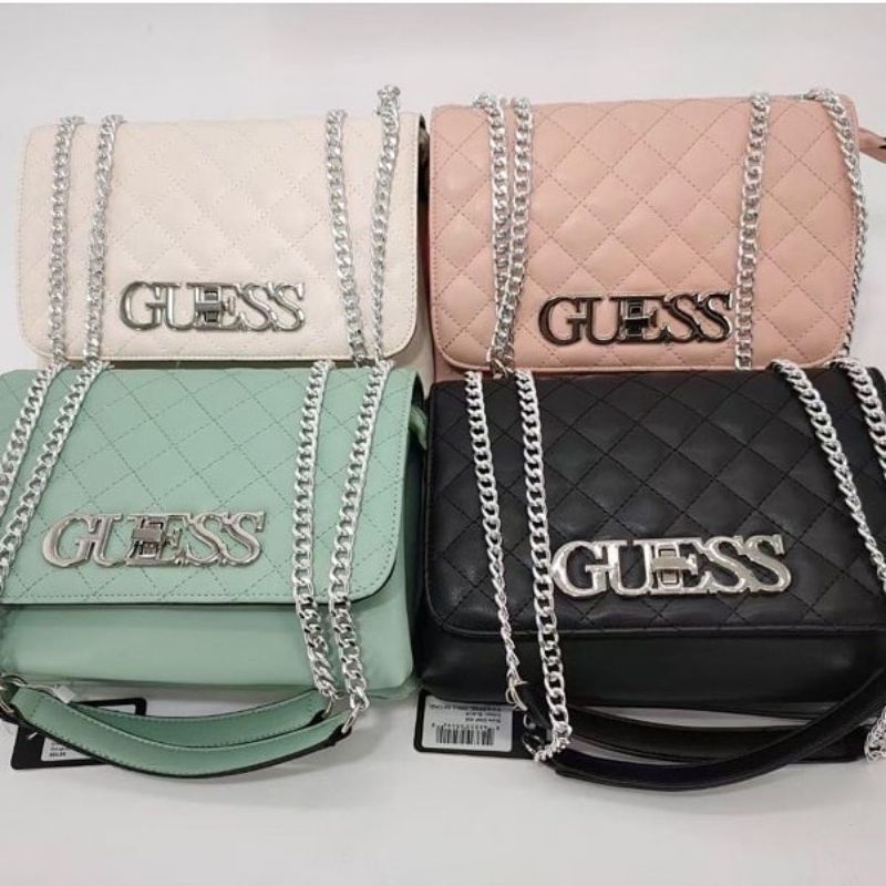 GUESSS Quilted Shoulder Bag