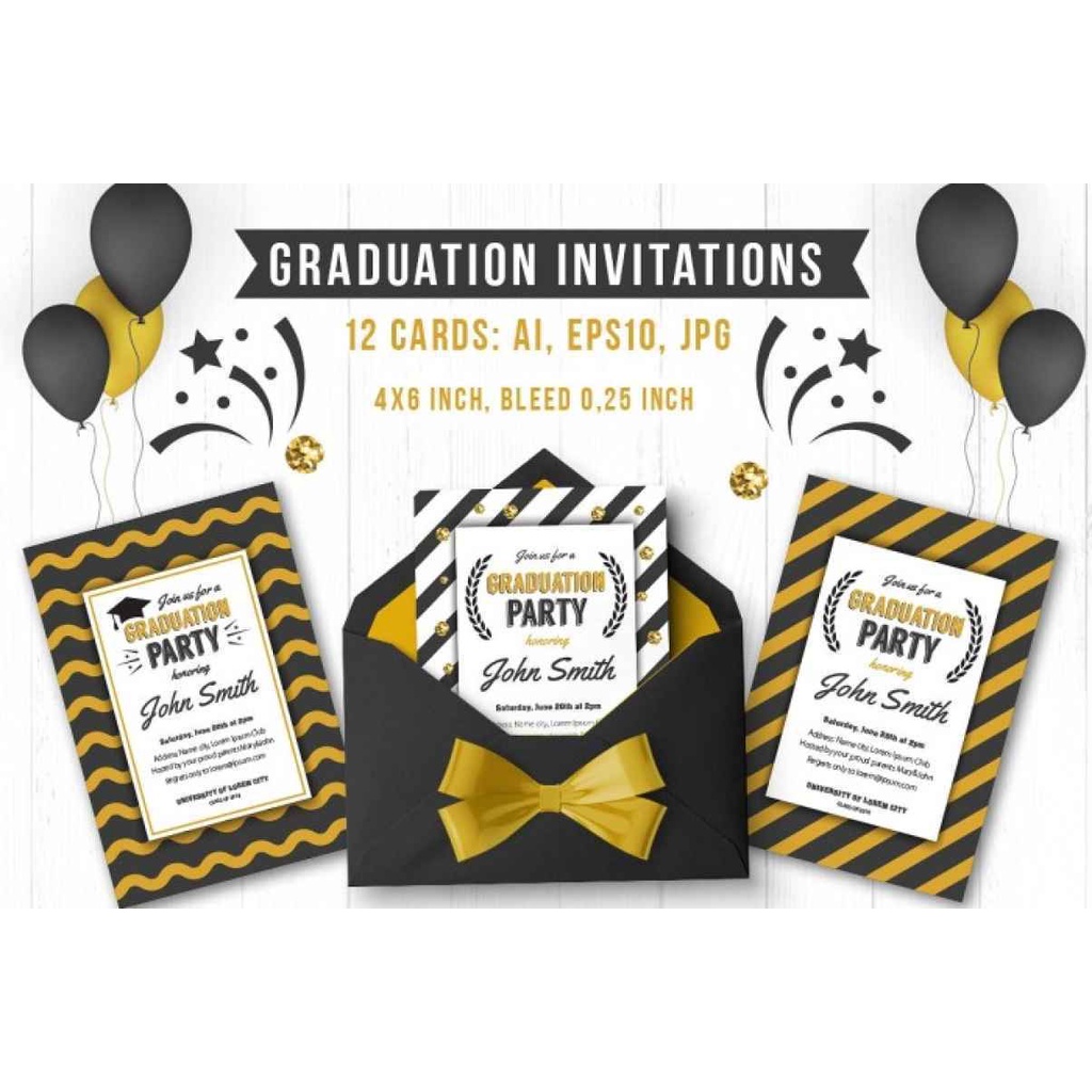 Graduate Party Collection - Vector Designs - Business Branding