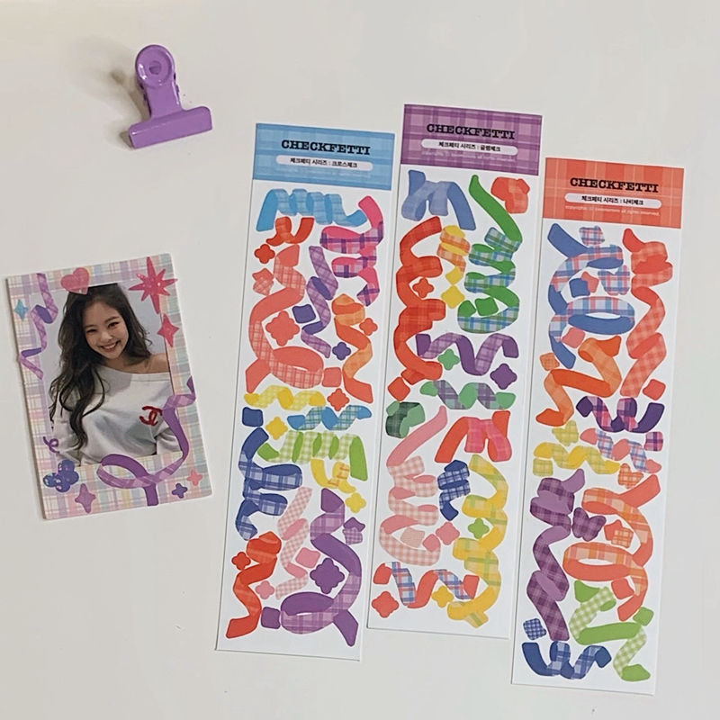 Stiker Pita Motif Bintang Untuk Dekorasi Album Foto Diy