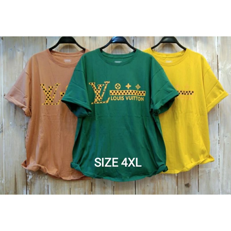 (LD 140cm) 5XL KAOS BIGSIZE ATASAN BIG SIZE KAOS JUMBO WANITA ATASAN WANITA KAOS JUMBO