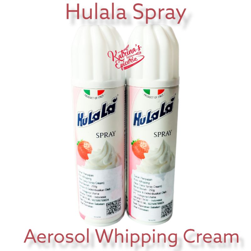 

Hulala Spray Aerosol Whipping Cream 250 Ml Khusus Area Jabodetabek Dan Jawa Barat