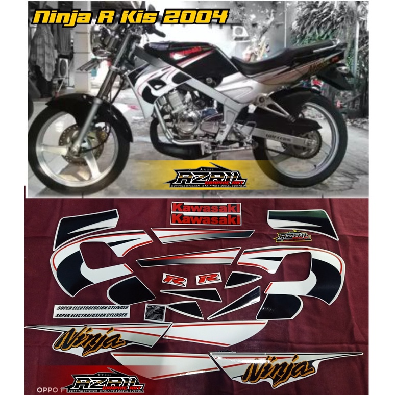 STRIPING NINJA KIS 2003 Hitam silver