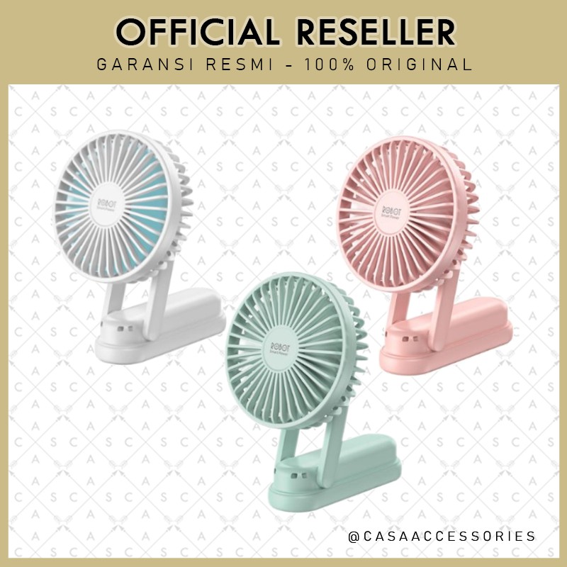 Robot RT-BF11 / Olike PF1 Kipas Angin Portable Mini Fan &amp; Powerbank 2000mAh