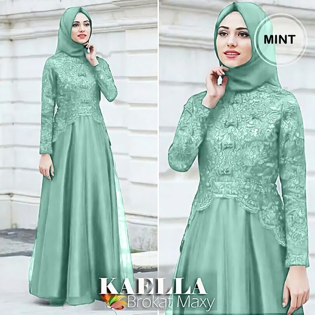 GAMIS BRUKAT KAELLA/TILE FULL BRUKAT MUTIARA/SIZE S M/L/XL/XXL//DRESS KONDANGAN/GAMIS BRUKAT/TILE BRUKAT MUTIARA/GAMIS JUMBO/GAMIS REMAJA/GAMIS BUSUI KEKINIAN / DRESS BRIDESMAID / GAMIS MUSLIMAH / FASHION WANITA TERLARIS