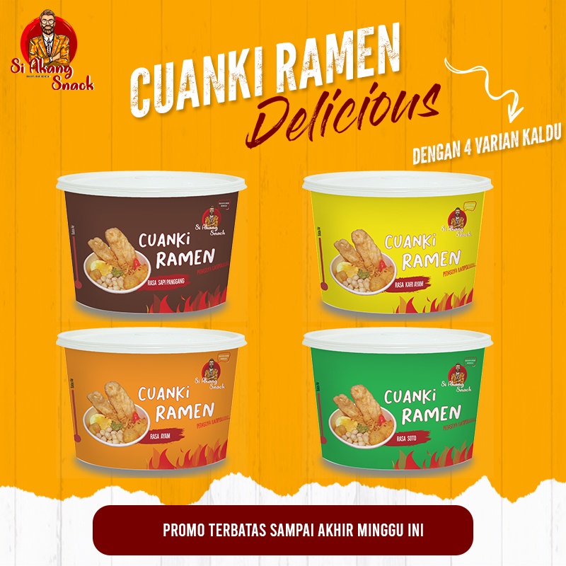 

CUANKI RAMEN INSTAN BY SI AKANG SNACK LAKOCA KYLAFOOD SEHOT GEPREK MANTAP JIWA BAPPER ENTIN RAOS