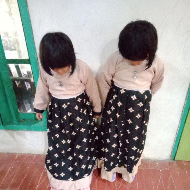 Gamis Batik Anak / Dress Anak Batik / Busana Muslim Batik / Setelan Muslim Anak