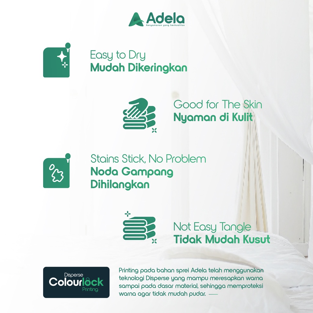 ADELA Sprei Set Statue - T30 Elegant Collection - Sprei Set Tanpa Bedcover