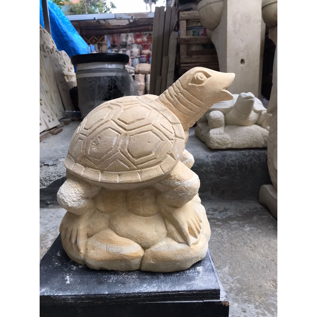Batu Alam Patung Air Mancur Kura kura