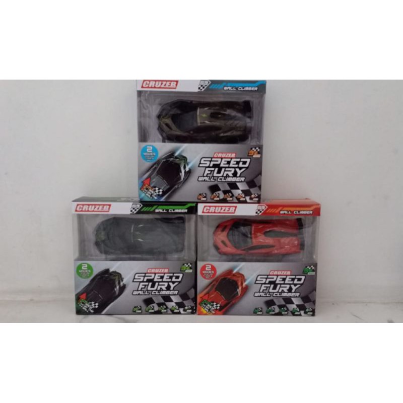 Cruzer Speed Fury Wall Climber Mobil-mobilan Remote Control Anak