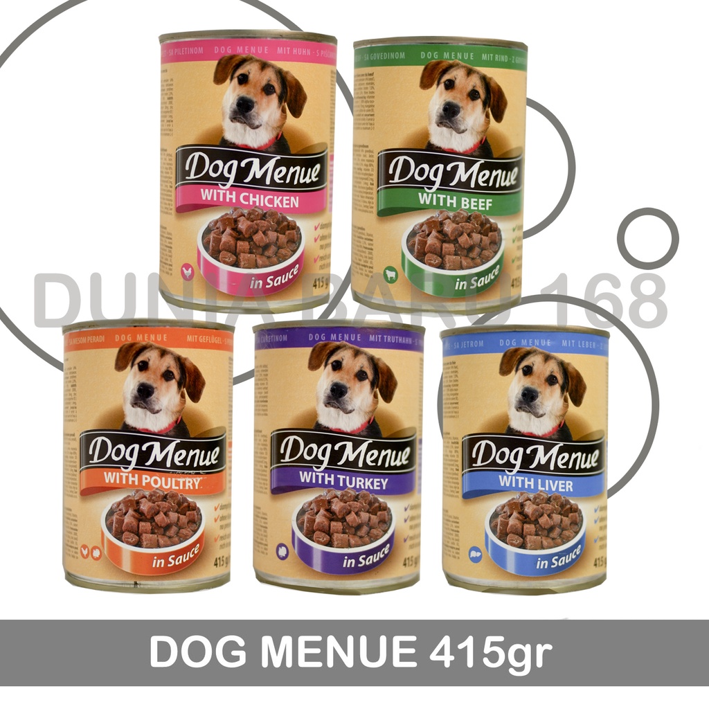 DOG MENUE WET FOOD 415gr MAKANAN BASAH ANJING