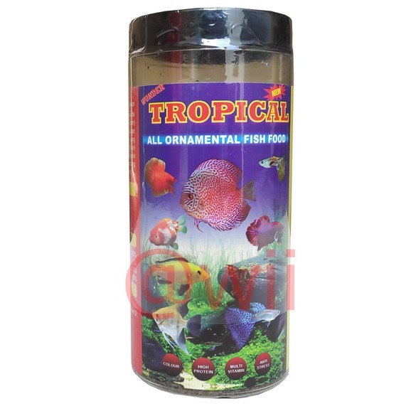 TROPICAL WONDER makanan pakan ikan cupang kecil hias guppy 100gr