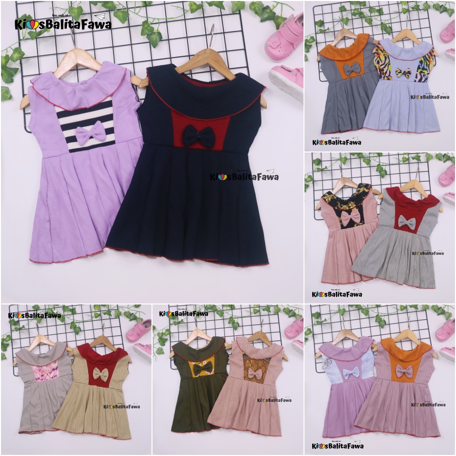 (0-6 Bulan) Dress Najwa uk Bayi / Baju Anak Perempuan Gaun Pesta Import Murah Dres Cantika Yukensi